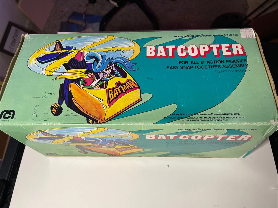 Juguetes de colección MEGO BATCOPTER Figuras de acción Batman Helicóptero Paquete CAJA Foto 3 de 4