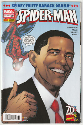   SPIDER-MAN #60 Barack Obama, Panini/Marvel Comics 2009 COMICHEFT Z1/1-