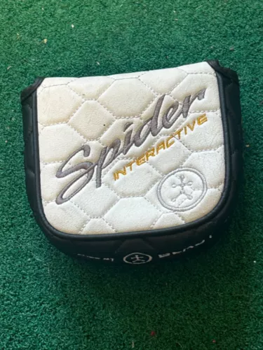 TAYLORMADE SPIDER INTERACTIVE MALLET PUTTER HEADCOVER -Black Head Cover GREAT