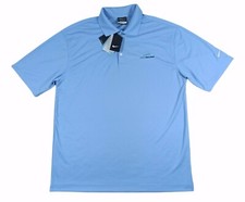 NIKE Mens Polo Short Sleeve Large Dri Fit Golf Shirt Moisture Wicking Adult Blue