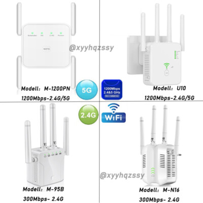 1200M/300M WLAN Repeater Router Range Extender Wifi Signal Verstärker 5G/2.4G