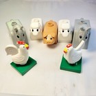 Vintage Duplo 7 Vintage Farm Animals good condition rooster hen horse pig sheep