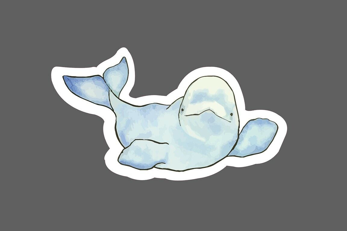 Just A Men Who Loves Beluga Cat' Sticker