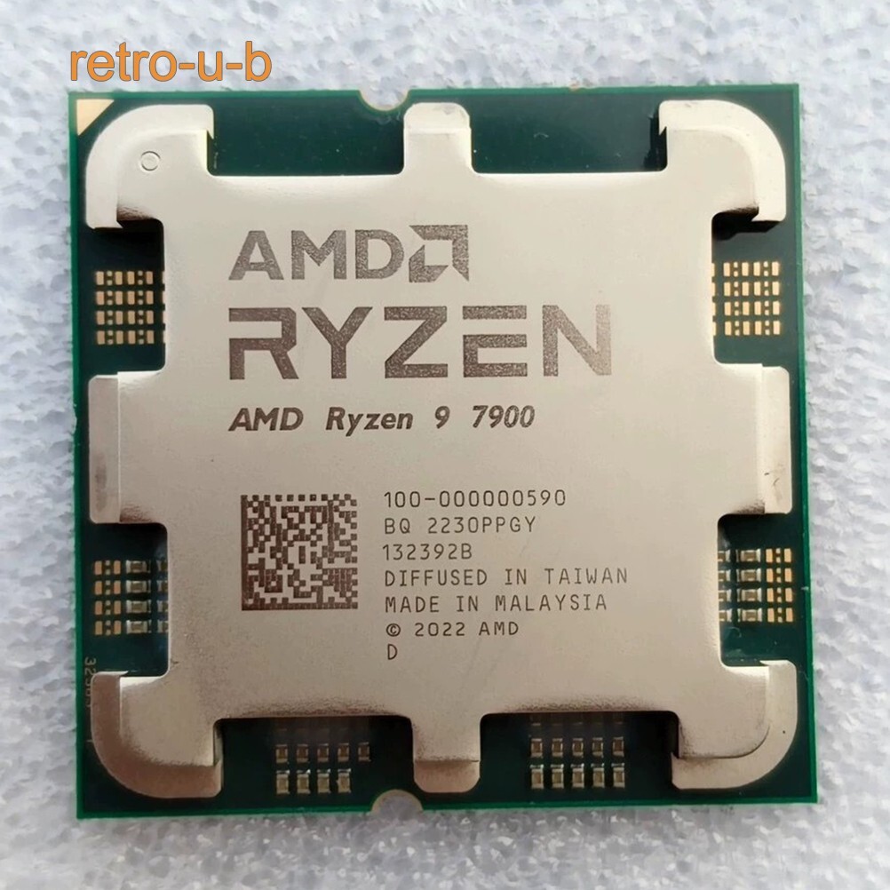 AMD Ryzen 9 7900 AM5 CPU Processor R9 7900 3.7 GHz 12-Core