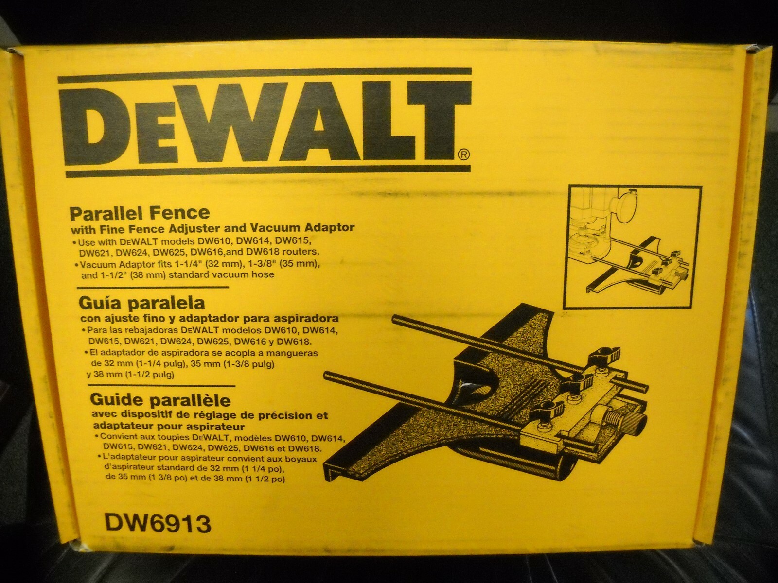 DeWALT DW6913 Universal Edge Guide w 