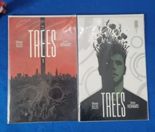 TREES #1 & 2 1st print IMAGE COMIC 2014 WARREN ELLIS JASON HOWARD movie optioned