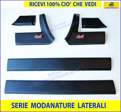 Modanature Laterali Panda W169 2003-2011 - Fasce Sportelli In ABS Nero