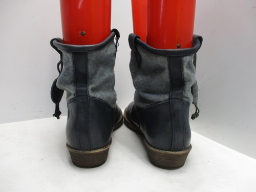 Botas al tobillo para mujer Coolway de cuero azul angustiado talla 41 EUR - Imagen 6 de 9