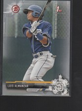 LUIS ALMANZAR 2017 BOWMAN PROSPECTS SILVER CARD #BP8  /499