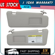 For Toyota Highlander 2008-2013 Gray Left Right Car Sun Visor Pairs W Sunroof For Toyota Highlander 2008-2013 Gray Left Right Car Sun Visor Pairs W Sunroof
