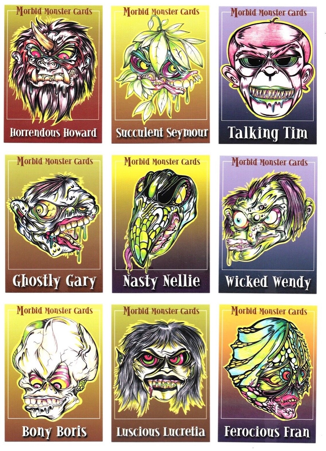 1999 Morbid Monster Trading Cards / You Choose #s 1 - 45 / bx34 - Picture 4 of 50