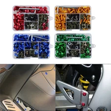 177PCS/Set Motorcycle Fairing Bolts Kit Aluminium Fastener Clips Screw 6 Colors