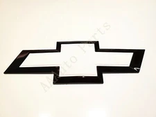 Custom White Black Rear Tailgate Bowtie Emblem For Silverado 1500 2500 HD/3500