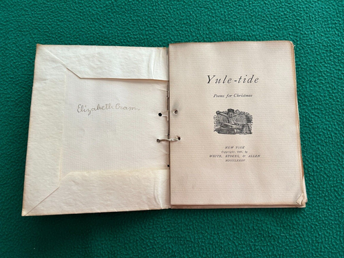 YULE-TIDE Poems for Christmas 1885 1888 book, White Stokes & Allen publisher - Picture 2 of 8