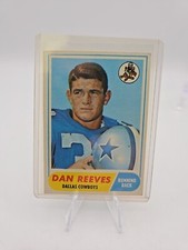 1968 Topps Football Dan Reeves #77 Dallas Cowboys Centered