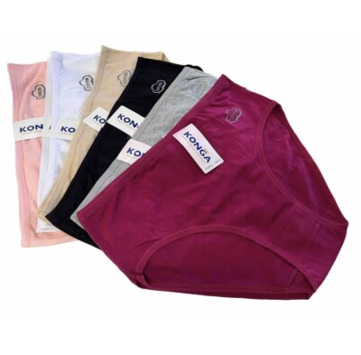 Ladies 12 Pack Full Mama Briefs Knickers Cotton Underwear Size M, L, XL