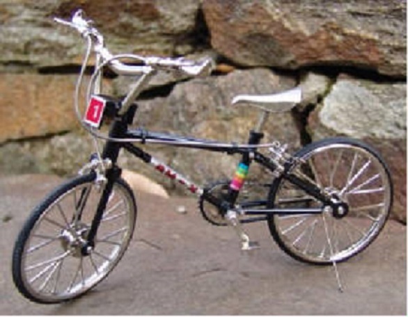 Miniature BMX  Bicycle, Fully Functional!   1/6 scale