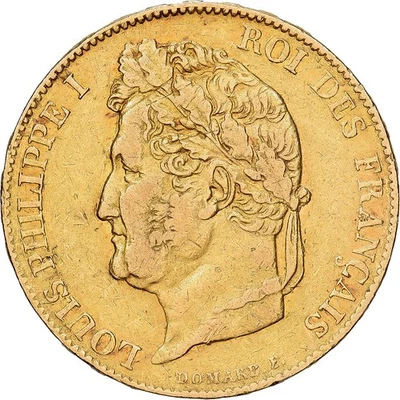 Monnaie, France, Louis-Philippe, 20 Francs, 1838, Paris, TTB, Or, KM:750.1 - Photo 1/2