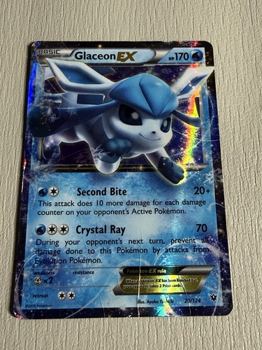Glaceon EX 20/124 Fates Collide Holo