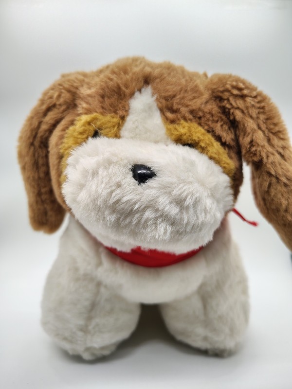 VTG Baby Things By Dakin 1986 Plush Dog W/Music Box That Plays Zip-A-Dee-Doo-Dah
