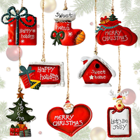 ChristbaumanhäNger,8Er Set Metall Weihnachtsschmuck,Nostalgische Weihnachtsdeko