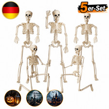 HALLOWEEN SKELETT 5 Stück Halloween Set Ganz...