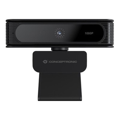 Conceptronic AMDIS09B Webcam 1080p Full HD USB Windows Hello Gesichtserkennung