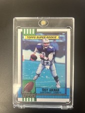 🔥 1990 Topps Super Rookie - Troy Aikman #482 - HOF🔥