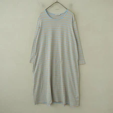 Marimekko Cotton Jersey Border Aline Dress XL Used