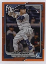 2024 Bowman Chrome Orange Refractor 16/25 Everson Pereira #72 0w3