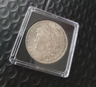 *BEAUTIFUL 1885-O MORGAN SILVER $1 DOLLAR REVERSE RAINBOW TONED IN CAPSULE*