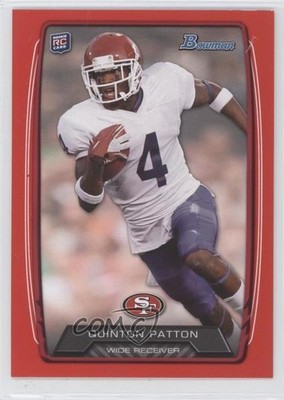 2013 Bowman Red 132/199 Quinton Patton #131 Rookie RC 0c4