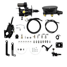 Hydro Brake Booster Master Cylinder For Dodge A B E Hoses Black Hydro Brake Booster Master Cylinder For Dodge A B E Hoses Black