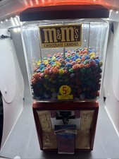 Ancien distributeur globe en verre Northwestern 5 cents M&M