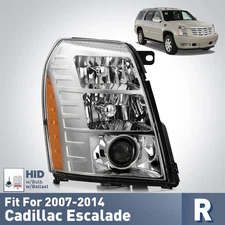 Headlight Assembly w/HID Bulb Ballast For 2007-2014 Cadillac Escalade Passenger