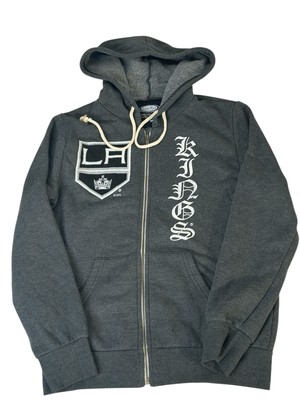 Majestic Threads Womens LA Kings Hoodie Gray Medium NWOT NHL Fan