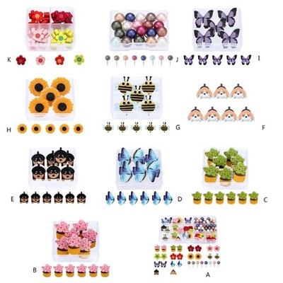Practical Map Push Pins Flower Map Tacks Decorative Push Pins School Supplies