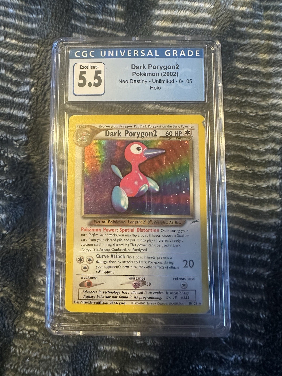 Pokémon TCG Dark Porygon2 Neo Destiny Holo Card 8/105 Unlimited Rare