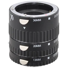 Xit Pro Series Macro Extension (13mm, 20mm & 36mm) Tube Set for Sony (Black) - X
