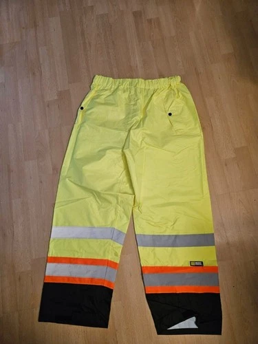 Holmes Workwear ANSI Class 3 Type R Hi Vis Rain Suit large Waterproof Reflect image 6