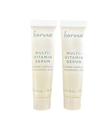 Lot Of 2 Karuna Multi-Vitamin Serum .33 Fl.oz/10ml Travel Size Mini Sample New