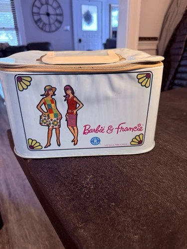 Barbie & Francie Doll Case Wardrobe Mattel 1965 Accessories Case Vintage