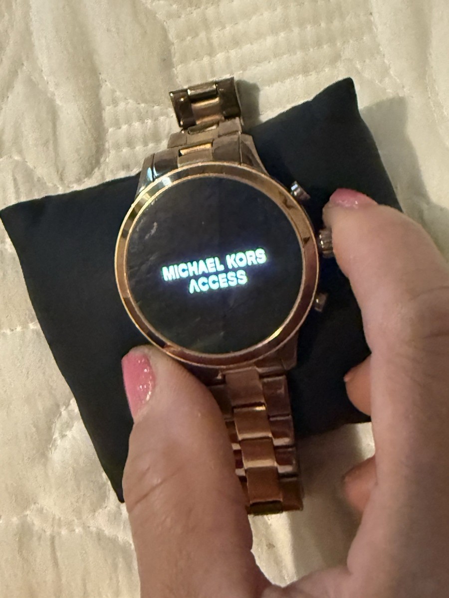 Michael Kors Access Gold Stainless Steel Smart Watch Gold Band