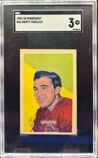 1952-53 PARKHURST NHL HOCKEY #66 Marty Pavelich SGC 3 VG Detroit Red Wings