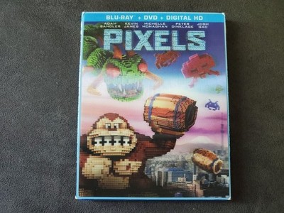 Pixels Blu-Ray & DVD w/ Donkey Kong Lenticular Cover, no digital, free shipping