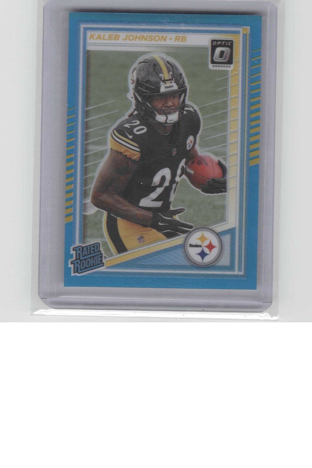 2025 Donruss Optic #232 Kaleb Johnson Aqua #/349 B27R2C89