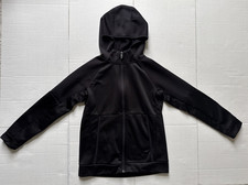 Old Navy Active Go-Dry Tech Fleece Full Zip Black Youth Large 10-12 Free Ship