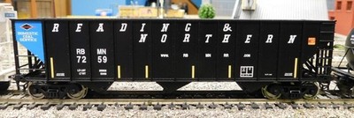 Bowser HO 100 Ton Hopper Reading & Northern RBMN #7259 Blue Panel