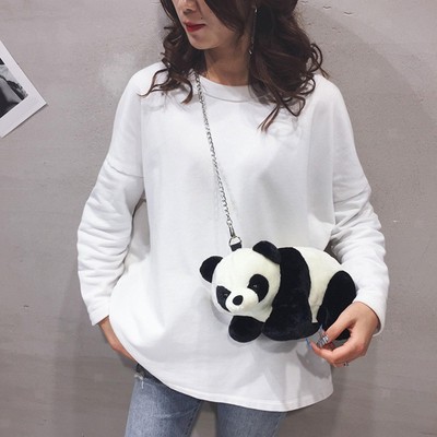 Panda Umhängetaschen Lässige Aufbewahrungstasche Umhängetasche Damen