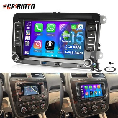 Für VW Scirocco Android 15 Apple Wireless Carplay Autoradio RDS GPS WIFI USB KAM
